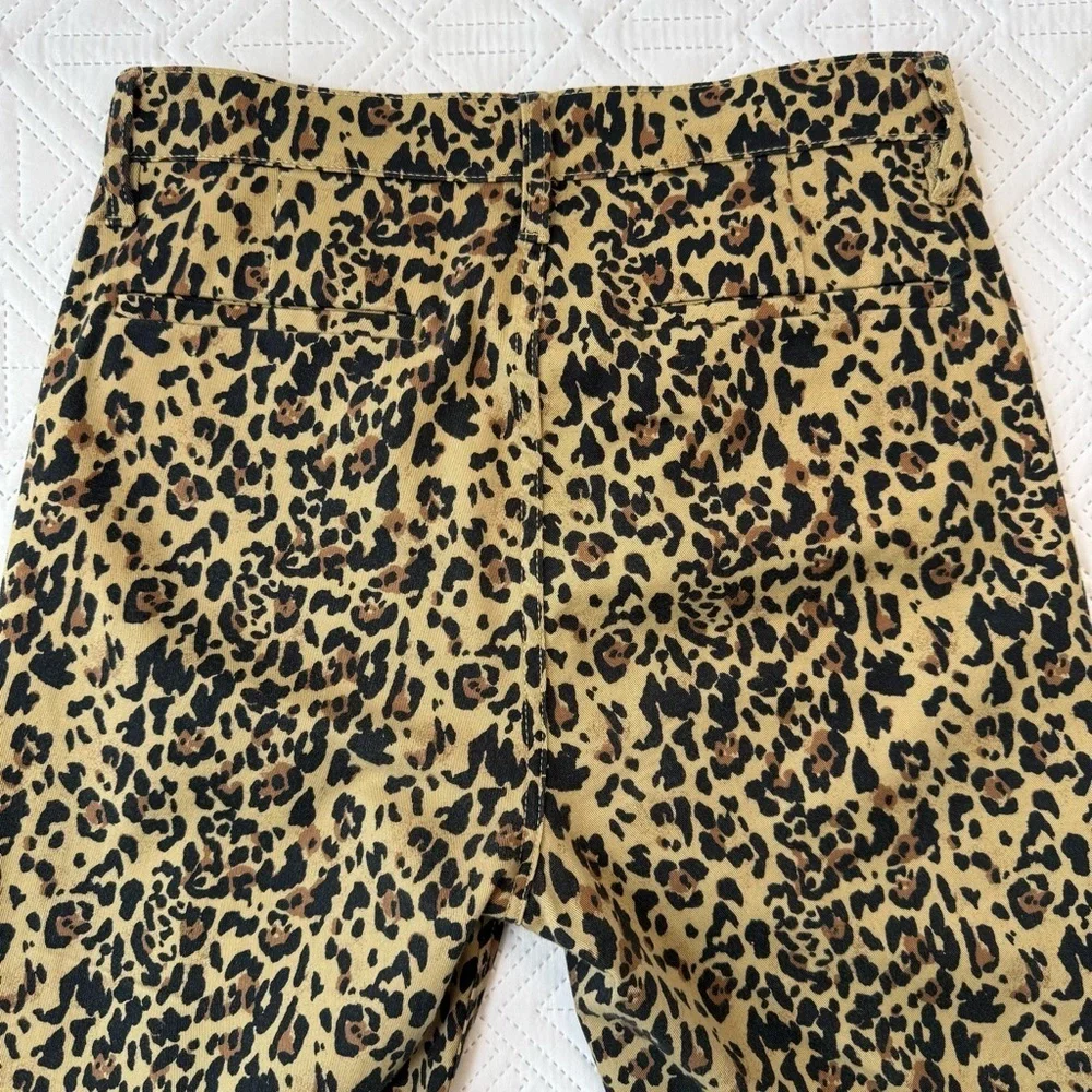 J. Crew Kick Out Crop Leopard Print Pants Size 28